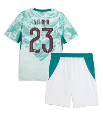 Portugal Vitinha #23 Bortaställ Barn VM 2026 Kortärmad (+ Korta byxor)